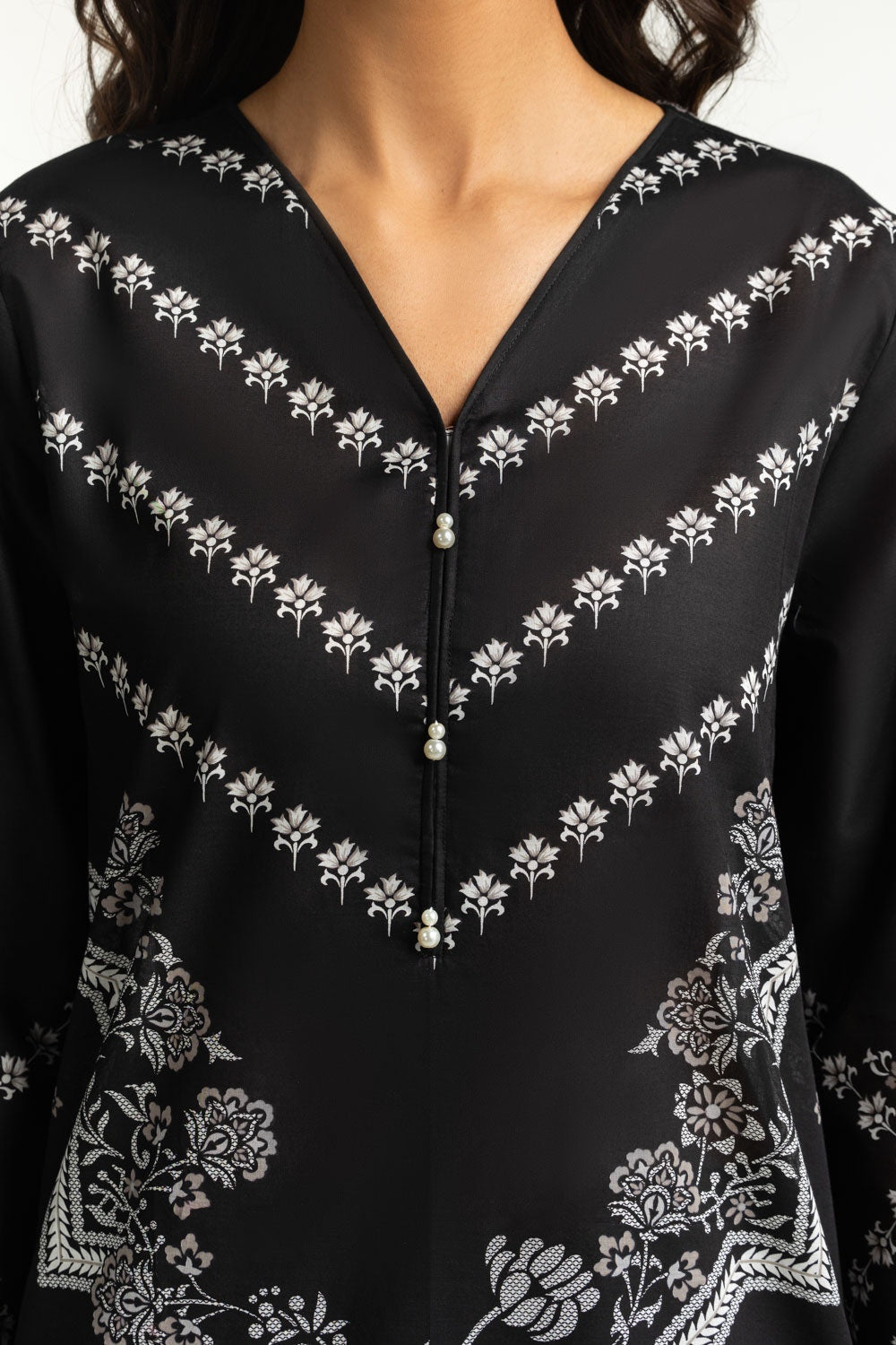 Gul Ahmed 3 Piece Custom Stitched Suit - Green - LB31194
