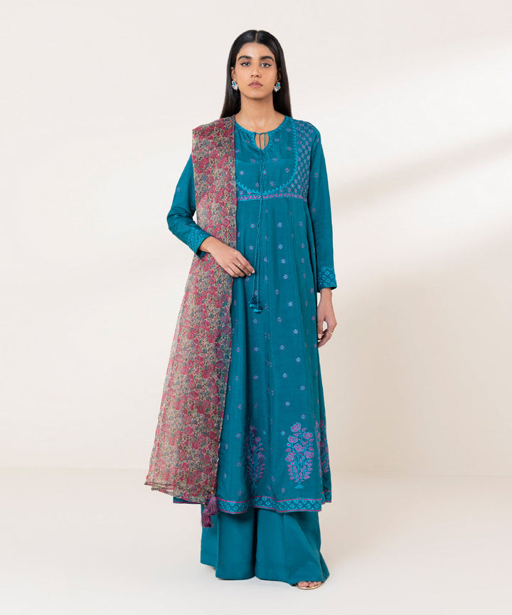 Sapphire Festive 3 Piece SILK FDE-LX24V3-3 - Salai - Sapphire 