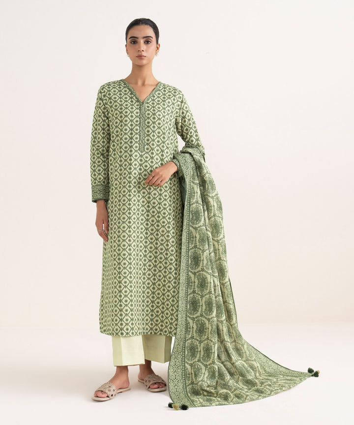 Sapphire Stitched 3 Piece LIGHT KHADDAR D25V7-24B - Salai - Sapphire RTW Winter 2025 