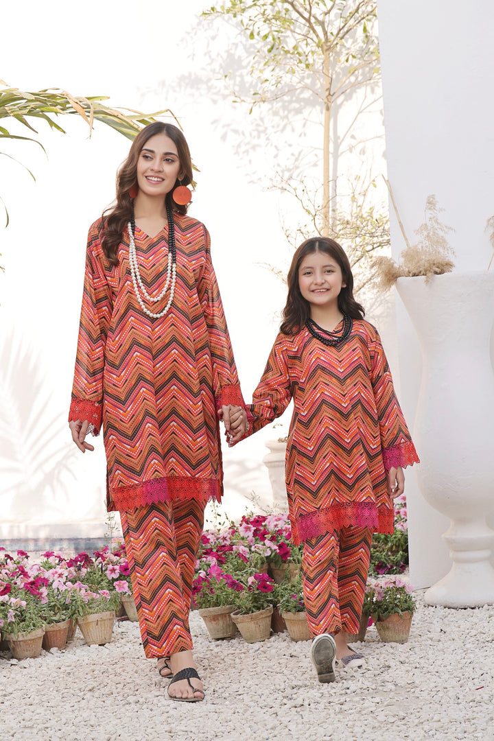 Mother & Daughter 2 Piece Set RLP01 - Salai - Salai 