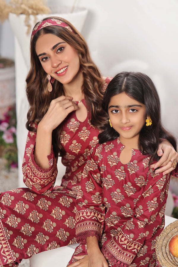 Mother & Daughter 2 Piece Set RLP09 - Salai - Salai 