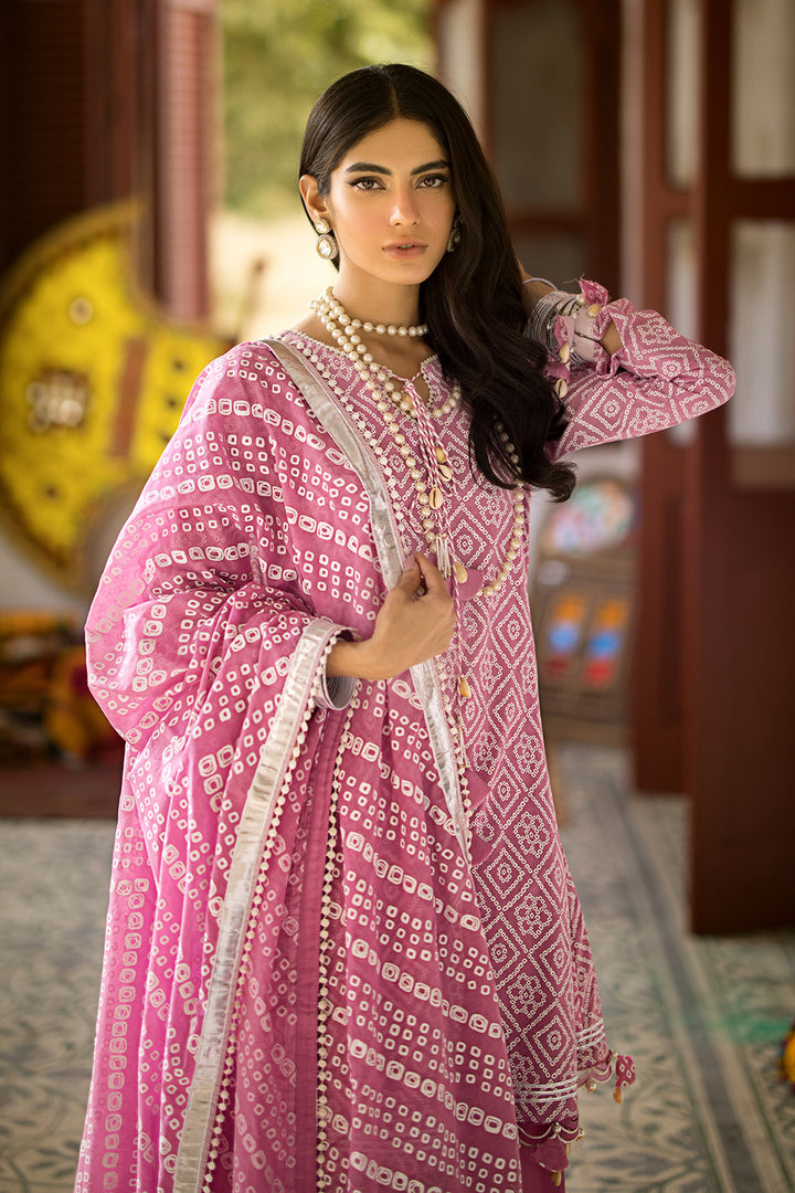 Gul Ahmed Stitched Lawn 2024 3 Piece CL-42010B - Salai - Gul Ahmed 