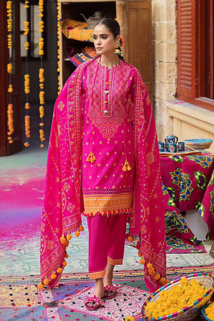 Gul Ahmed Stitched Lawn 2024 3 Piece CL-42037B - Salai - Salai 