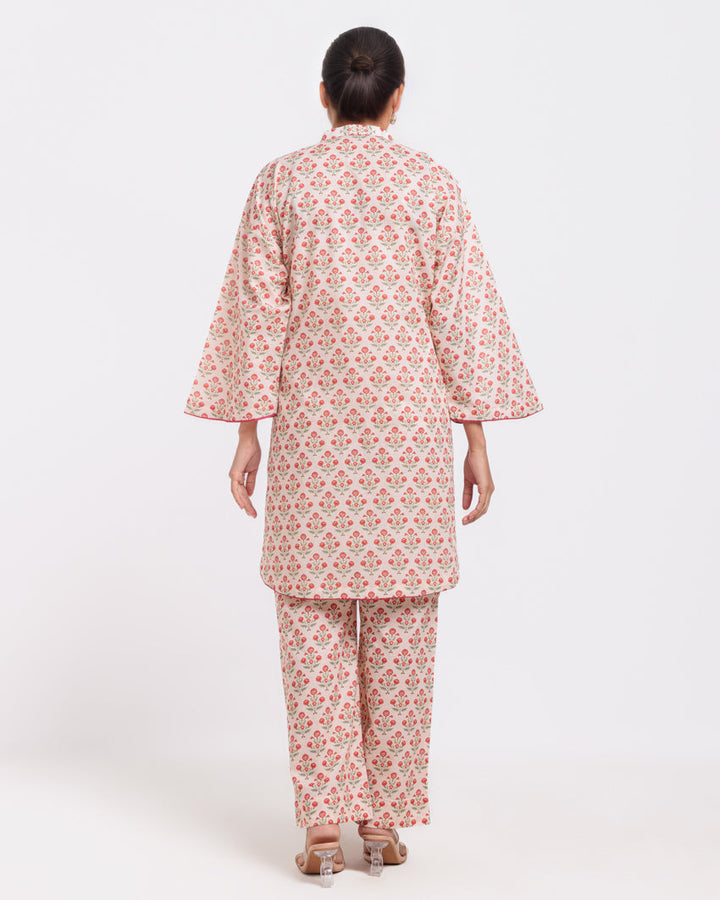 L-Peach-Lawn-2 Piece (WPSTPBS25B8S4) - Salai - Salai 