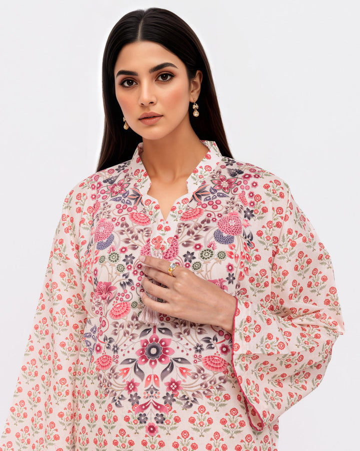 L-Peach-Lawn-2 Piece (WPSTPBS25B8S4) - Salai - Salai 