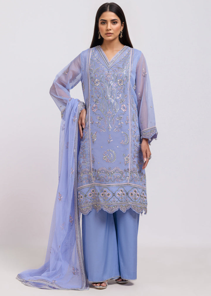 Lilac-Textured Net-3 Piece (WPS25FE3028) - Salai - Salai 