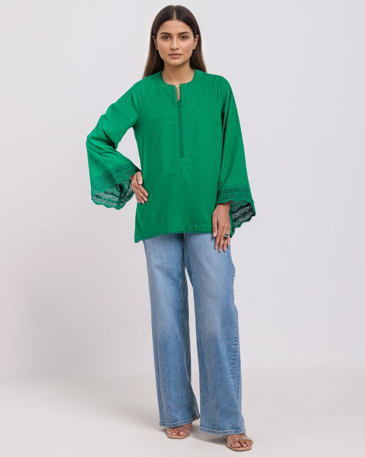 Green-Jacquard-1 Piece (WPS251SL2013) - Salai - Salai 