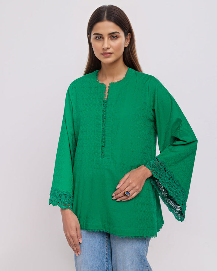 Green-Jacquard-1 Piece (WPS251SL2013) - Salai - Salai 