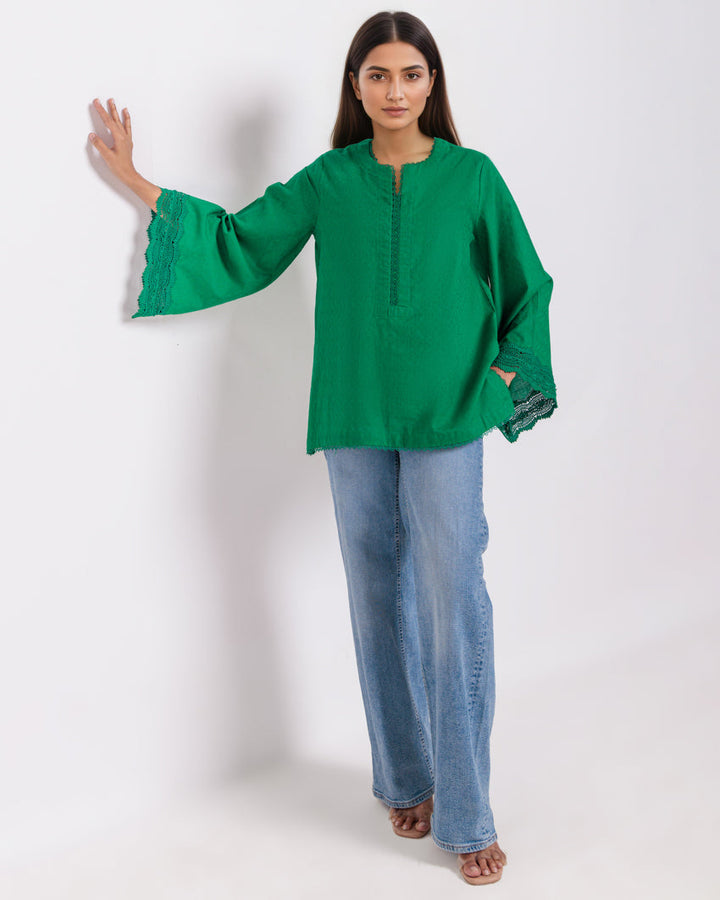 Green-Jacquard-1 Piece (WPS251SL2013) - Salai - Salai 