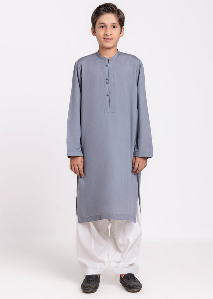 D-Grey-Blended-Kurta - (BPS25KU1022) - Salai - Salai 