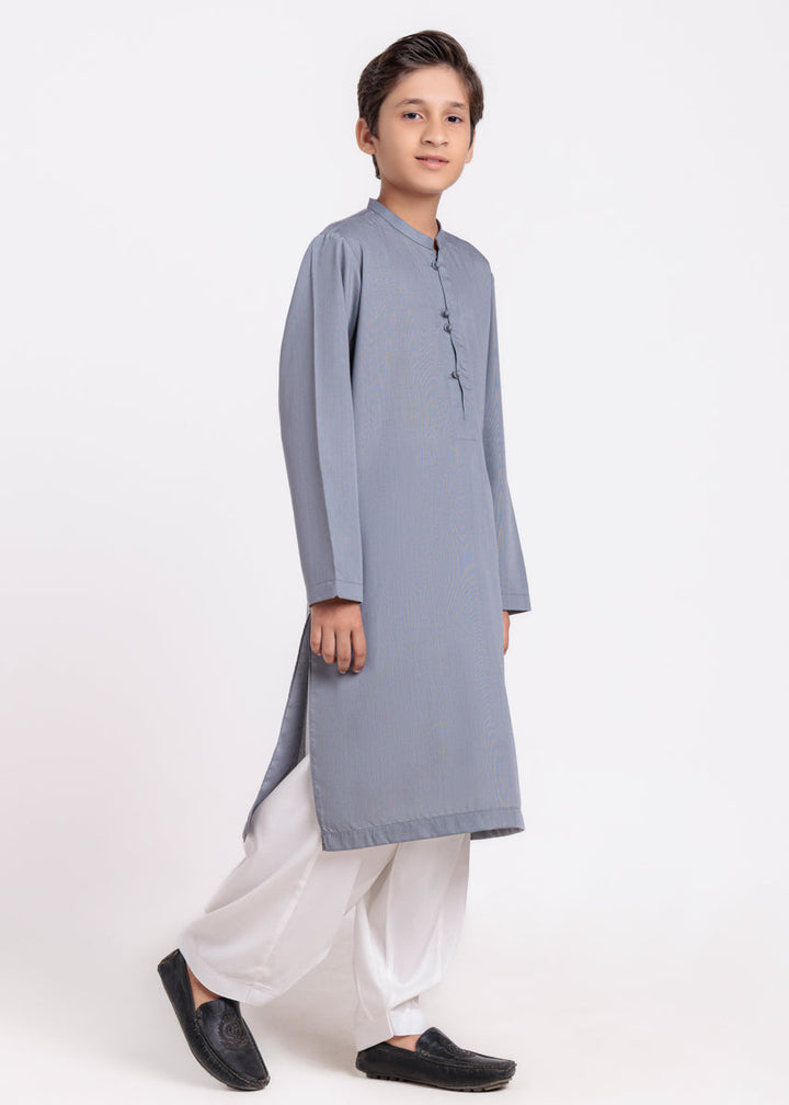 D-Grey-Blended-Kurta - (BPS25KU1022) - Salai - Salai 