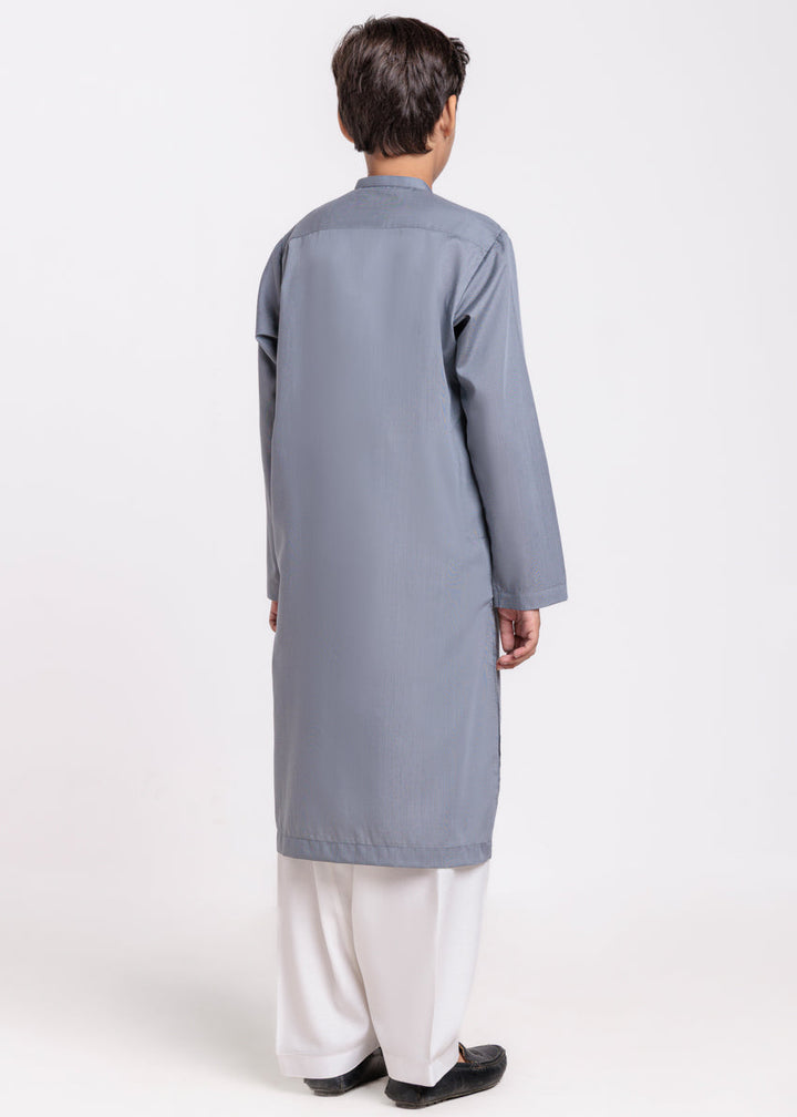 D-Grey-Blended-Kurta - (BPS25KU1022) - Salai - Salai 