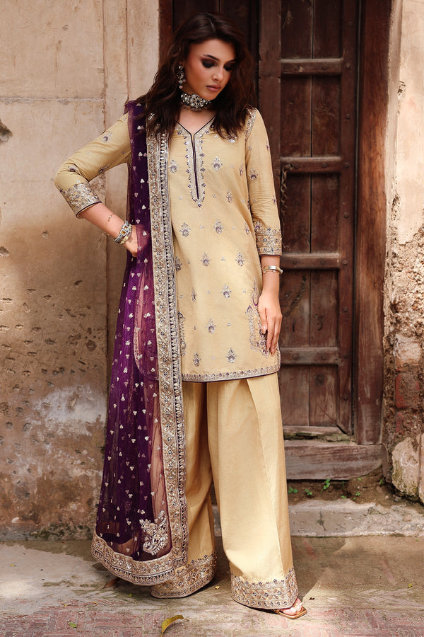 Raw Silk Stitched 3 Piece CMA-5-123A - Salai - Charizma RTW Winter 2025 