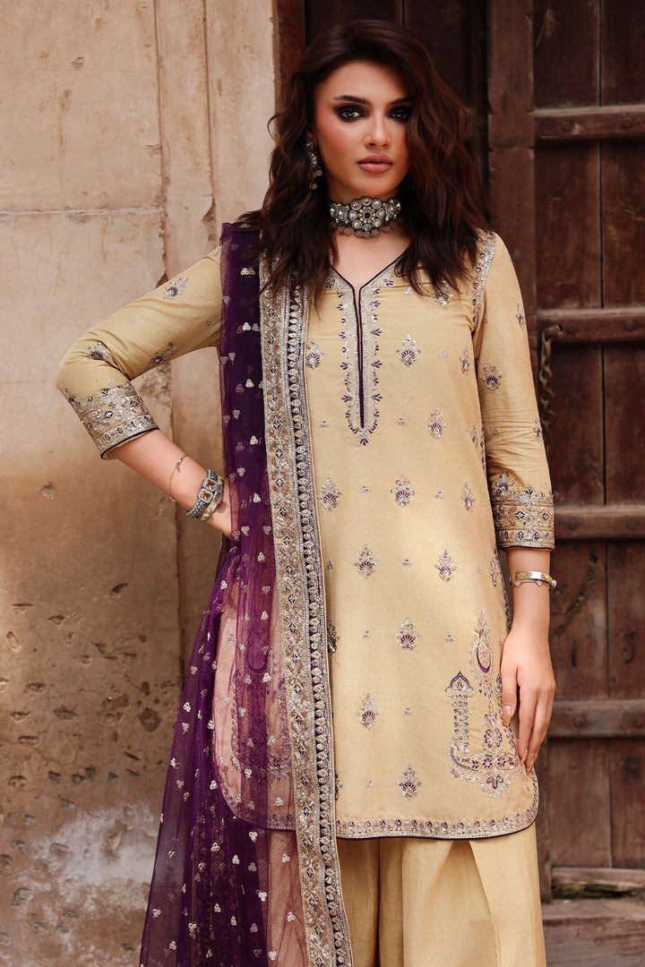Raw Silk Stitched 3 Piece CMA-5-123A - Salai - Charizma RTW Winter 2025 