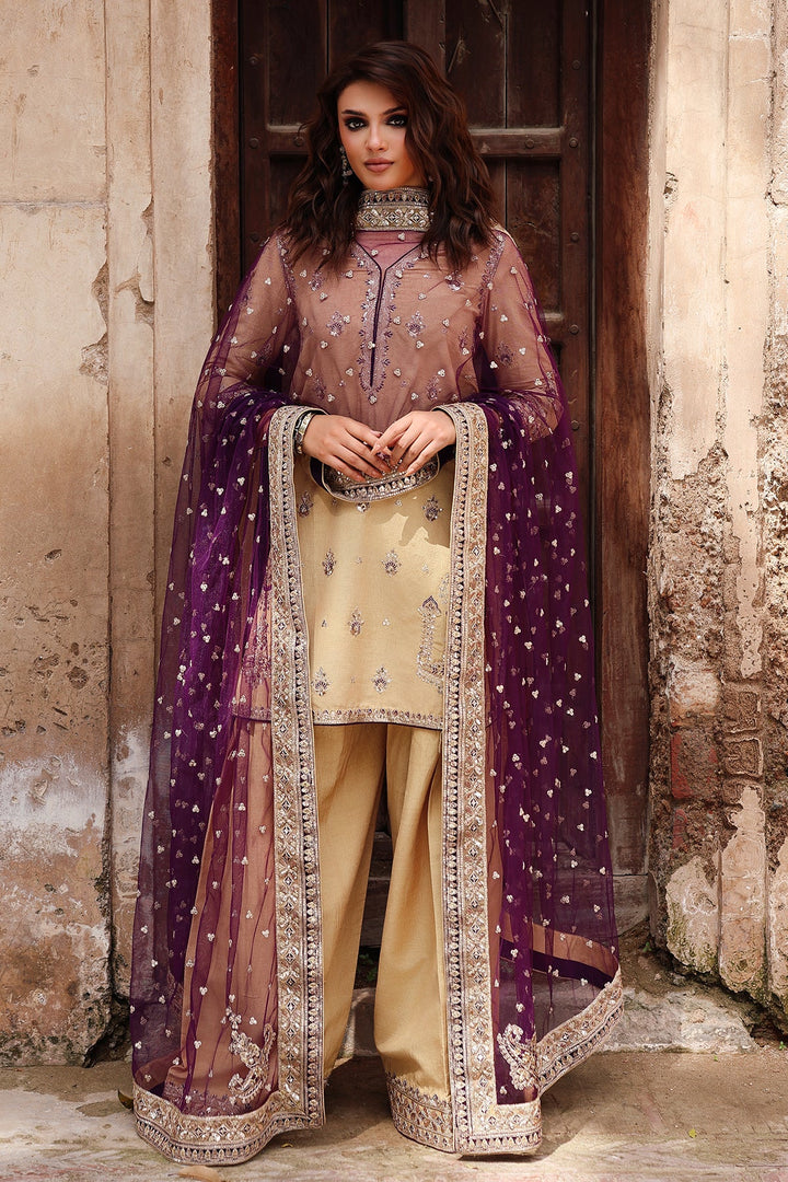 Raw Silk Stitched 3 Piece CMA-5-123A - Salai - Charizma RTW Winter 2025 