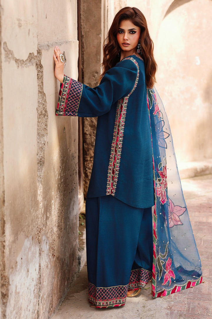 Raw Silk Stitched 3 Piece CMA-5-076H - Salai - Charizma RTW Winter 2025 
