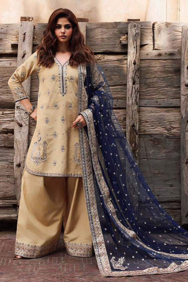 Raw Silk Stitched 3 Piece CMA-5-122A - Salai - Charizma RTW Winter 2025 