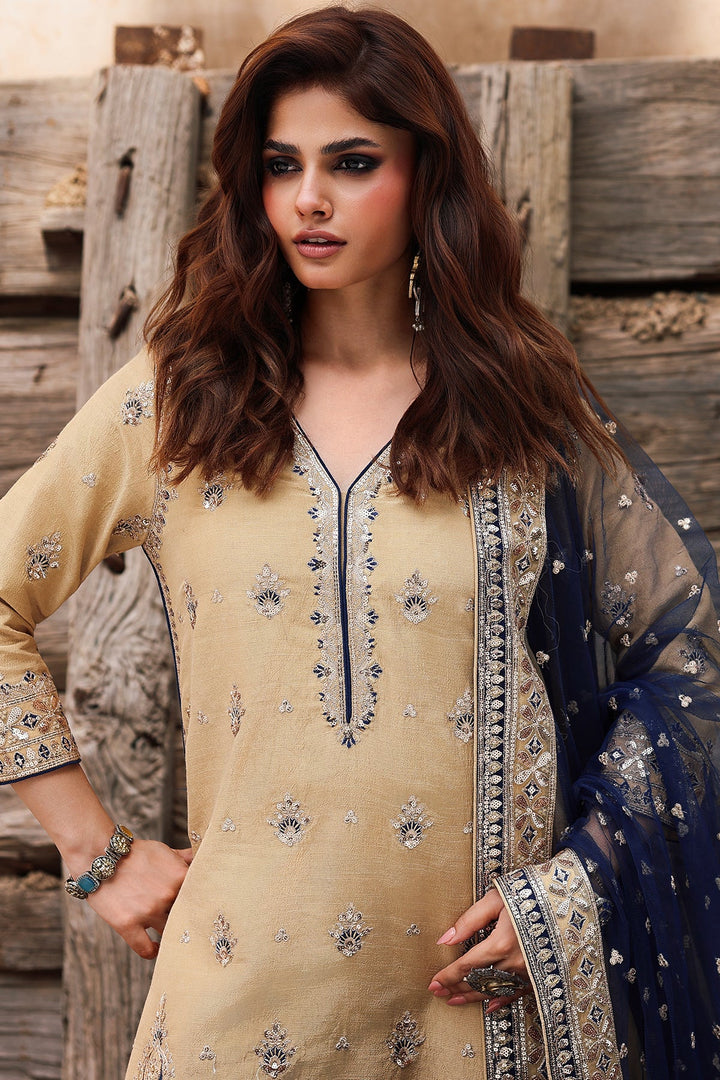 Raw Silk Stitched 3 Piece CMA-5-122A - Salai - Charizma RTW Winter 2025 