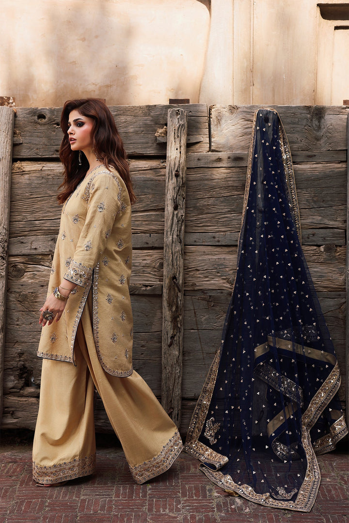 Raw Silk Stitched 3 Piece CMA-5-122A - Salai - Charizma RTW Winter 2025 