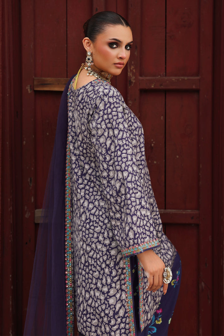 Raw Silk Stitched 3 Piece CMA-5-121A - Salai - Charizma RTW Winter 2025 