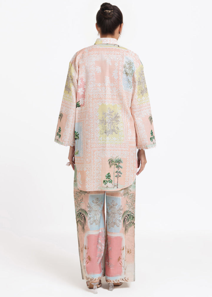 Peach-Khaddar-2 Piece (WPSTPBW25B10N11) J(133) - Salai - Bonanza Satrangi Winter RTW 2025 