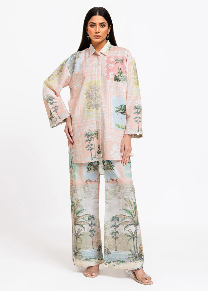 Peach-Khaddar-2 Piece (WPSTPBW25B10N11) J(133) - Salai - Bonanza Satrangi Winter RTW 2025 