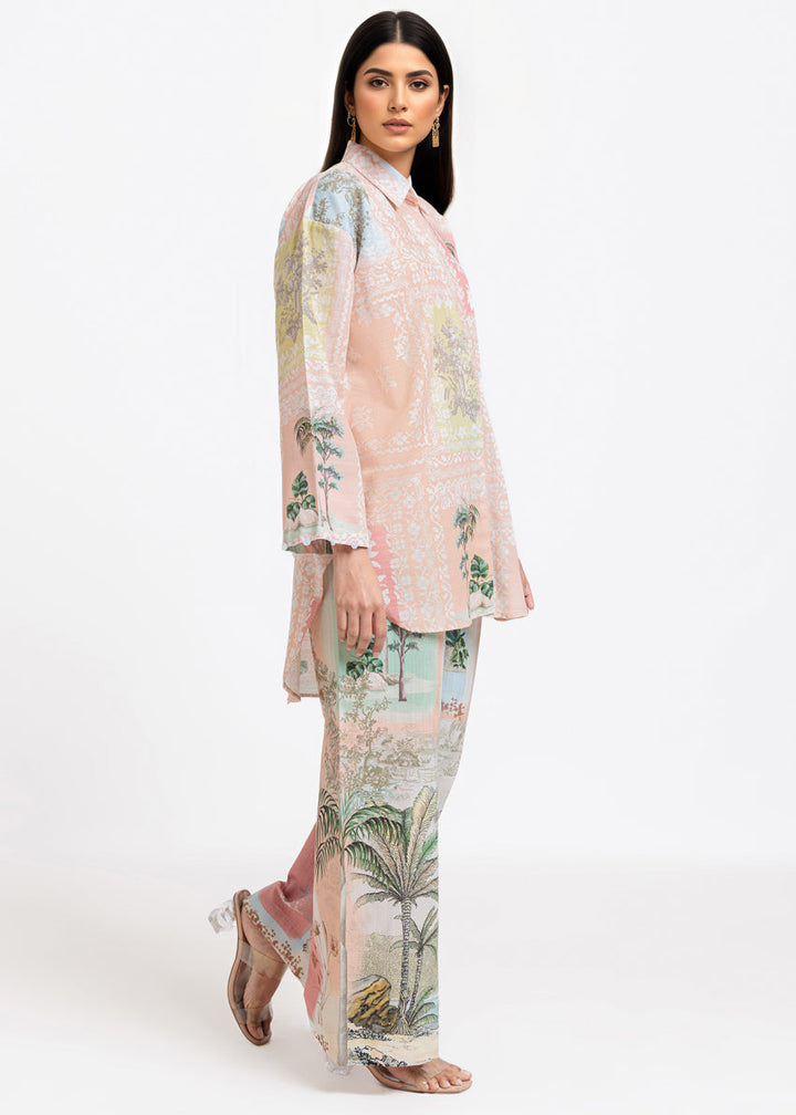 Peach-Khaddar-2 Piece (WPSTPBW25B10N11) J(133) - Salai - Bonanza Satrangi Winter RTW 2025 