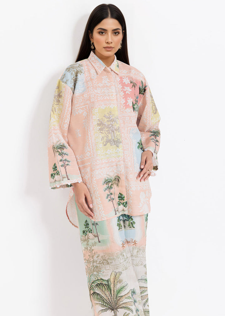 Peach-Khaddar-2 Piece (WPSTPBW25B10N11) J(133) - Salai - Bonanza Satrangi Winter RTW 2025 