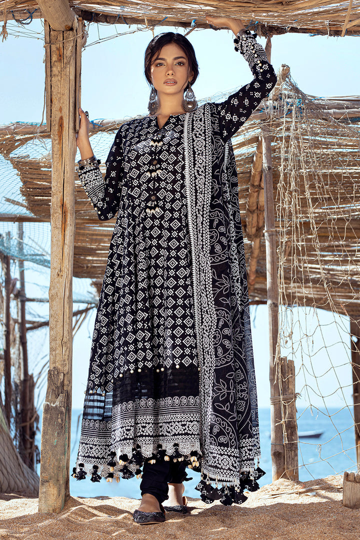 Gul Ahmed Stitched Lawn 2024 3 Piece CL-42039A - Salai - Salai 