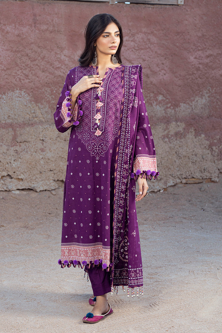 Gul Ahmed Stitched Lawn 2024 3 Piece CL-42037A - Salai - Salai 