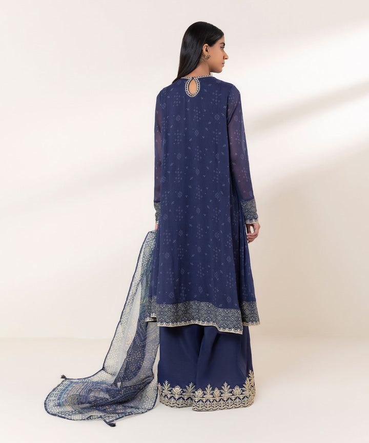 Sapphire Festive 3 Piece CHIFFON FDE-LX24V3-12 - Salai - Sapphire 