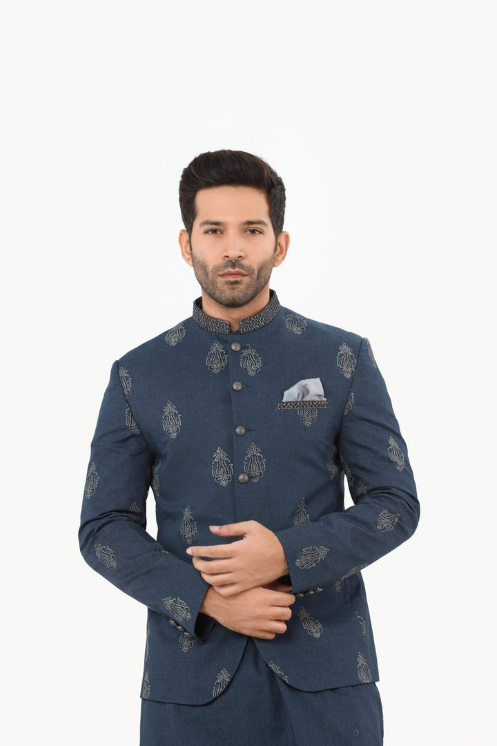 Men Prince Coat with Kurta Pajama 002 - Salai - Salai 