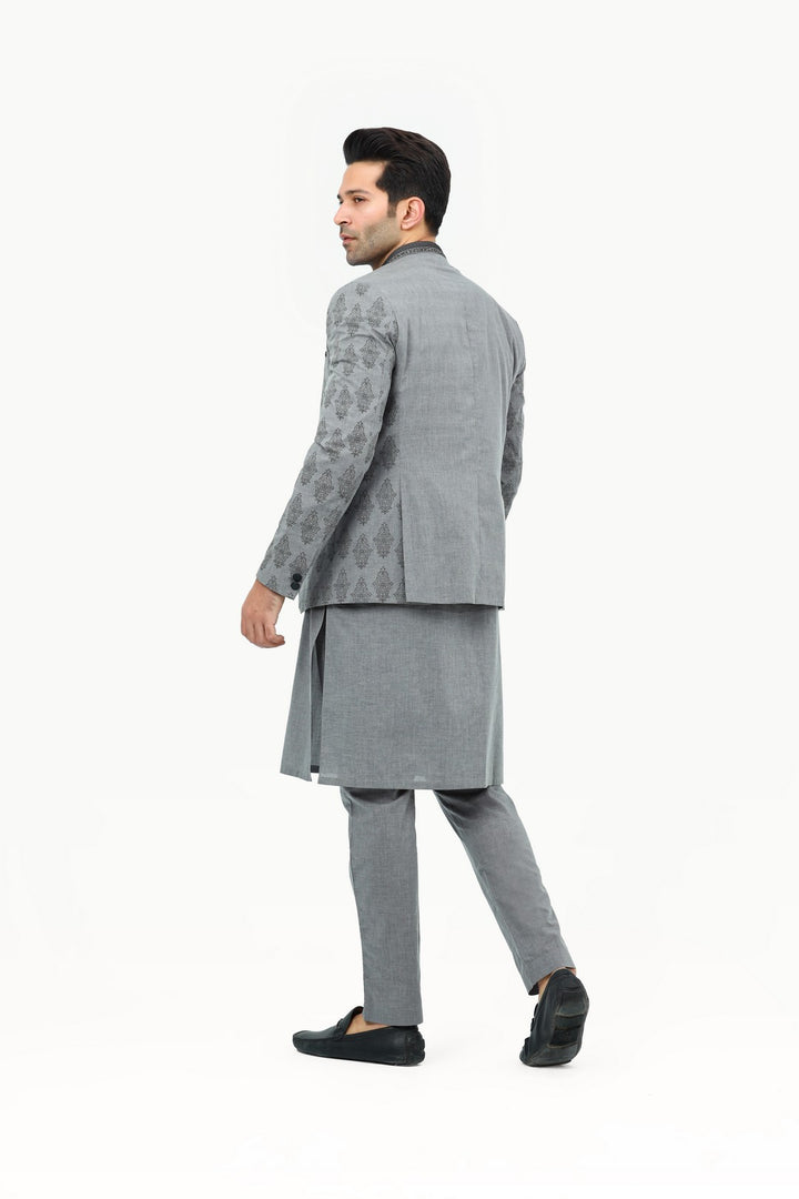 Men Prince Coat with Kurta Pajama 003 - Salai - Salai 