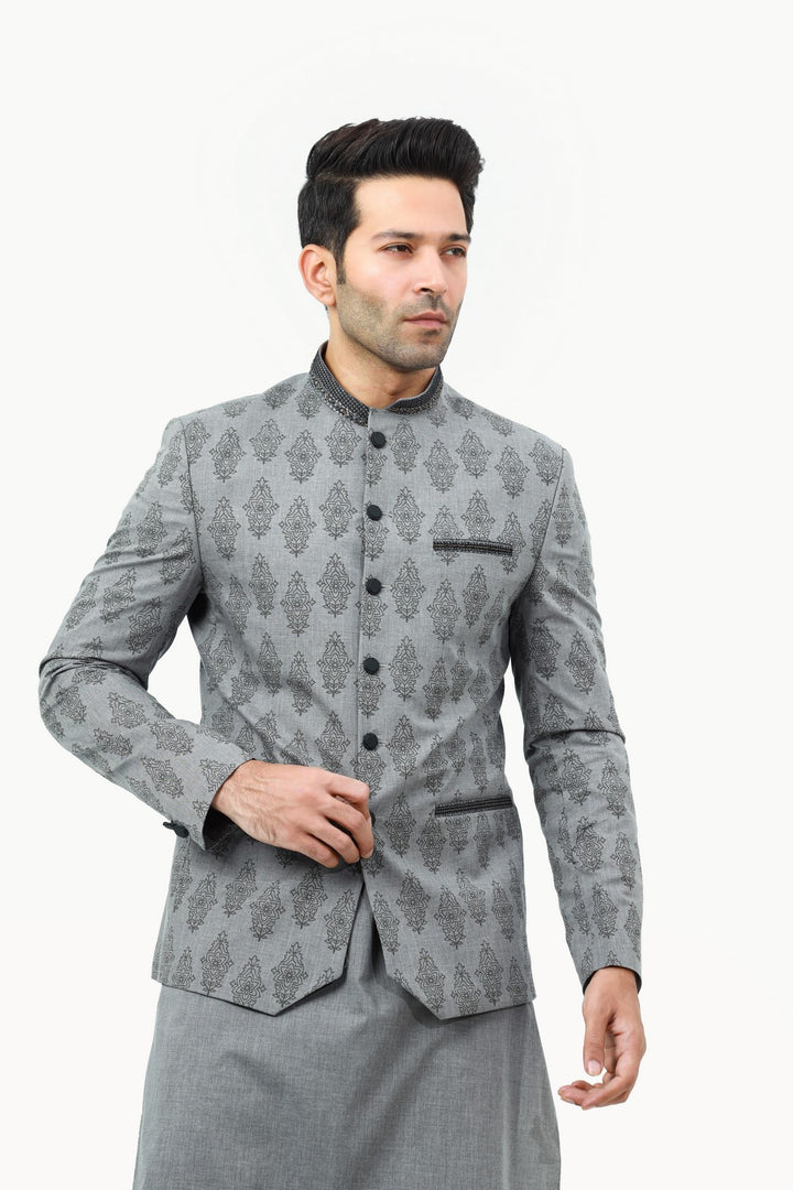 Men Prince Coat with Kurta Pajama 003 - Salai - Salai 