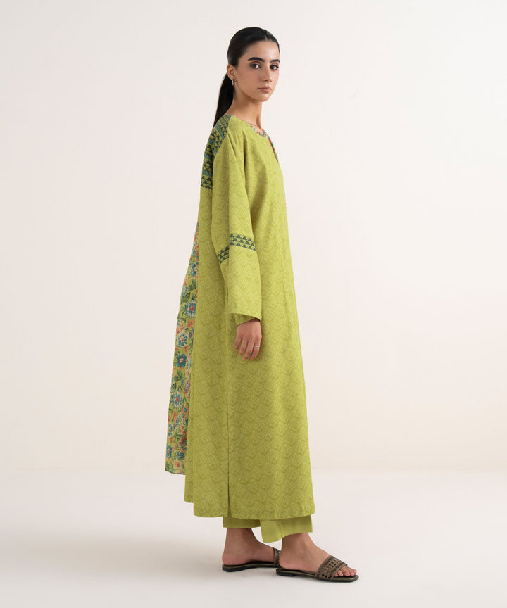 Sapphire Stitched 3 Piece Light Khaddar DD25V7-31 - Salai - Sapphire RTW Winter 2025 