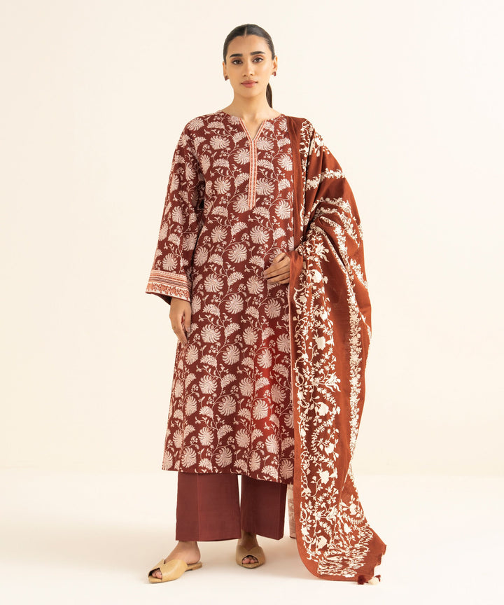 Sapphire Stitched 3 Piece KHADDAR Y25V8-26BJ(25&36) - Salai - Sapphire RTW Winter 2025 