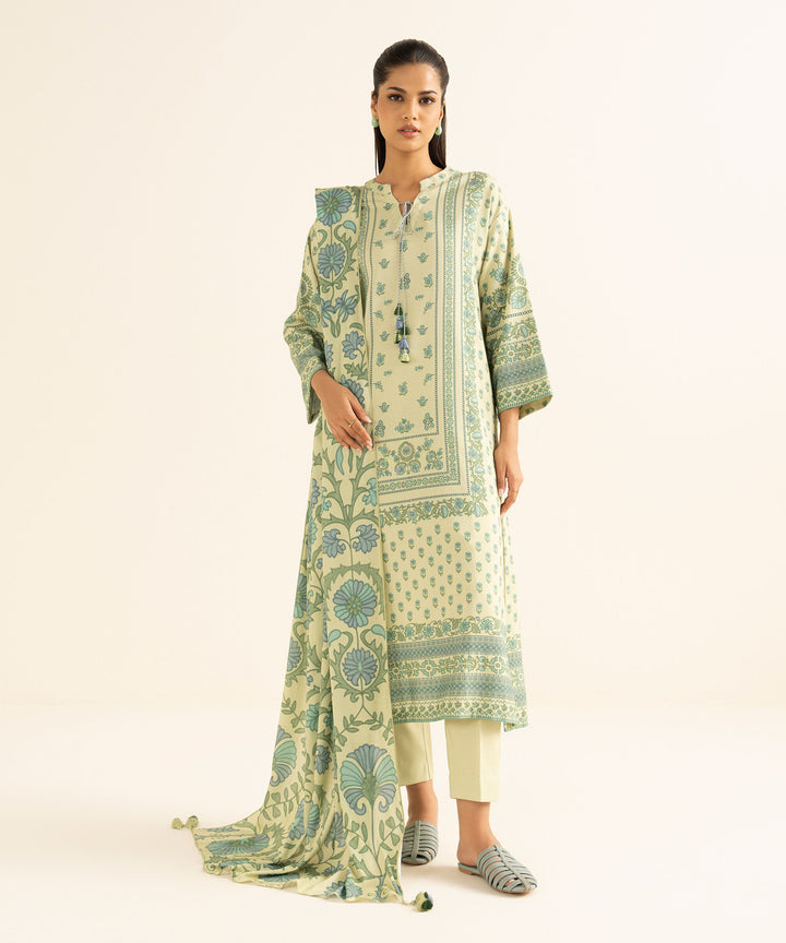Sapphire Stitched 3 Piece LINEN Y25V8-21B (28 & 29) - Salai - Sapphire RTW Winter 2025 