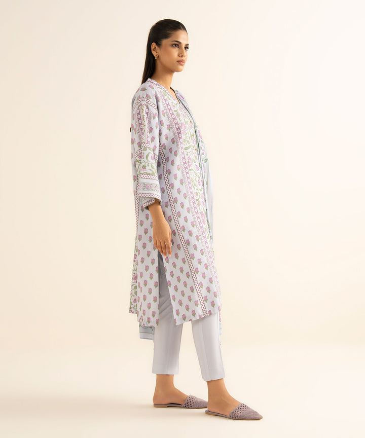 Sapphire Stitched 3 Piece LINEN DY25V8-22 - Salai - Sapphire RTW Winter 2025 