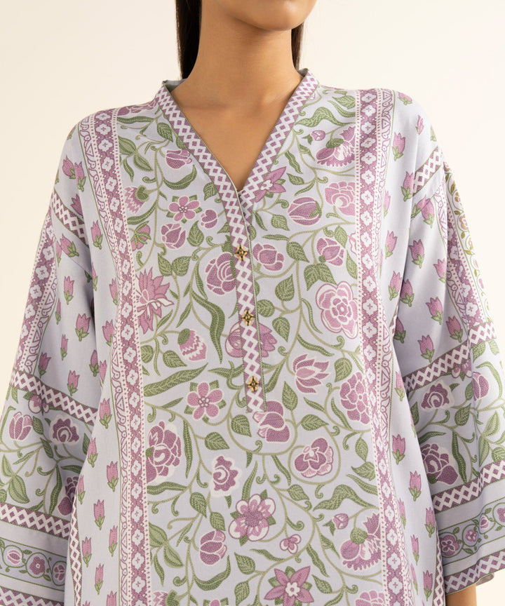 Sapphire Stitched 3 Piece LINEN DY25V8-22 - Salai - Sapphire RTW Winter 2025 