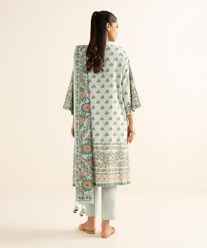 Sapphire Stitched 3 Piece LINEN DY25V8-24 J(24&23) - Salai - Sapphire RTW Winter 2025 