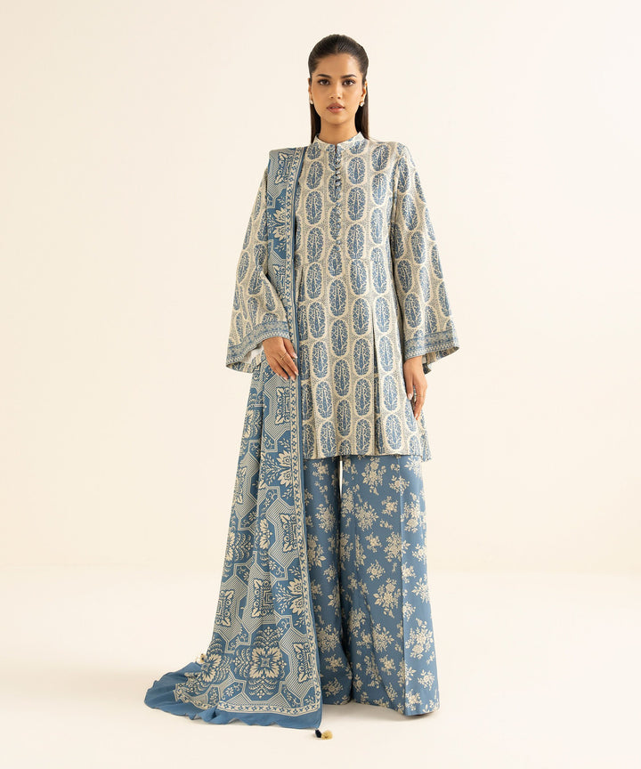 Sapphire Stitched 3 Piece KHADDAR DY25V8-25 J(5) - Salai - Sapphire RTW Winter 2025 
