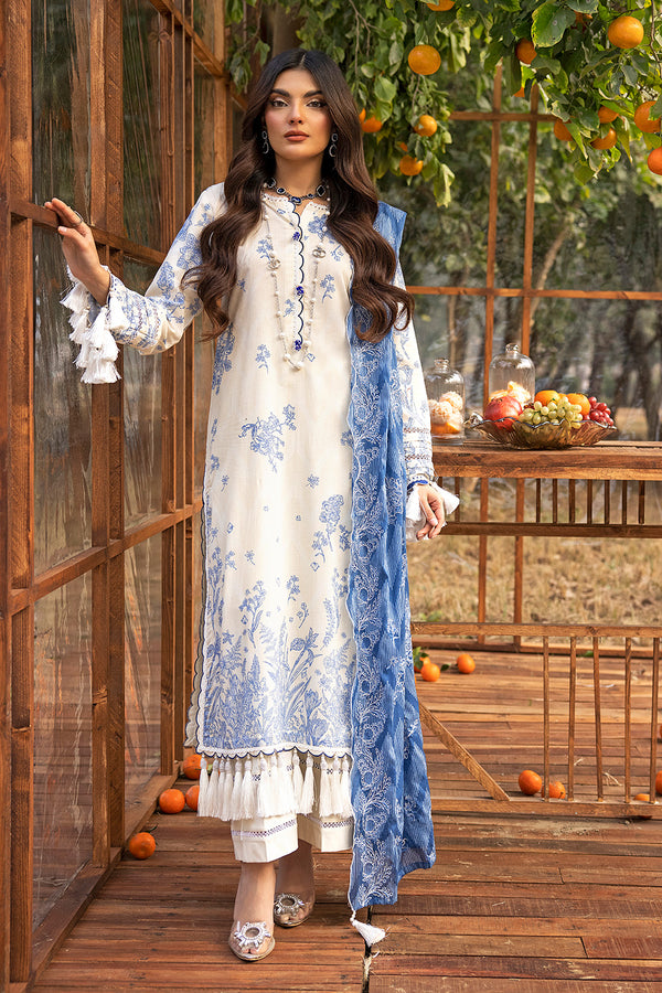 Gul Ahmed Stitched Lawn 2024 3 Piece CL-42087 - Salai - Salai 