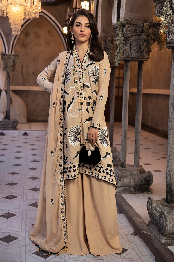 Gul Ahmed Stitched Festive 2024 3 Piece PM-42012 - Salai - Salai 