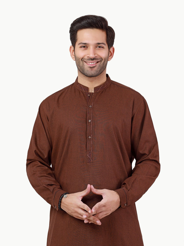 Men Kurta Shalwar 40982 - Salai - Salai 