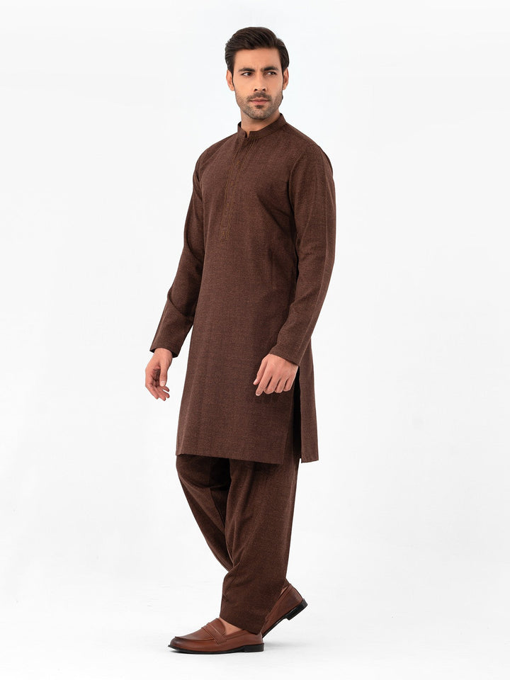 Men Kurta Shalwar EMTKS24W-41043 - Salai - Edenrobe 