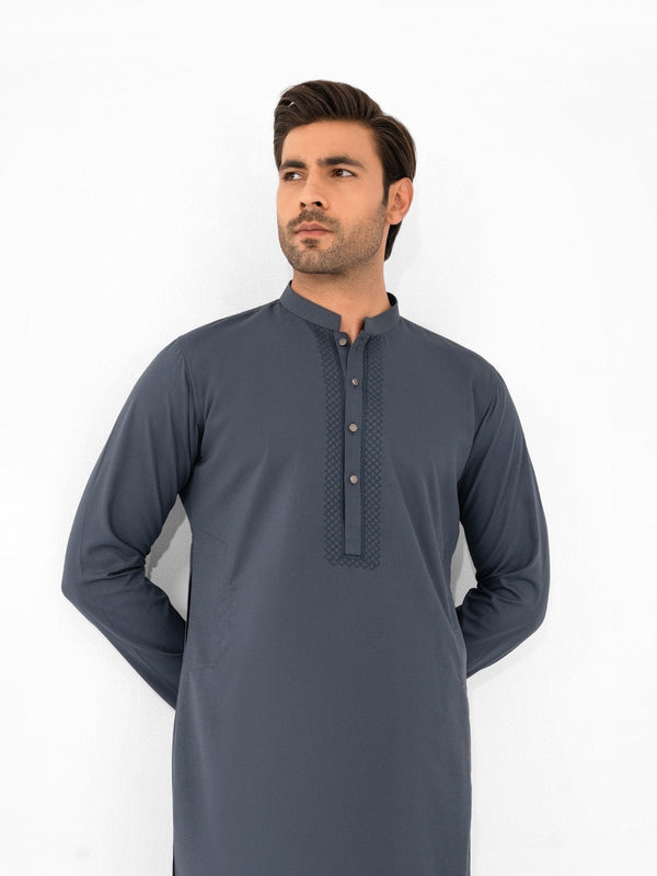 Men Kurta Shalwar EMTKS24W-41065 - Salai - Edenrobe 