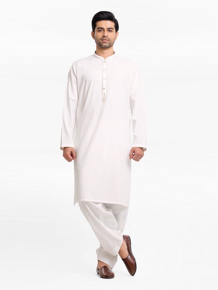 Men's Kurta Shalwar EA2441075 - Salai - Edenrobe 