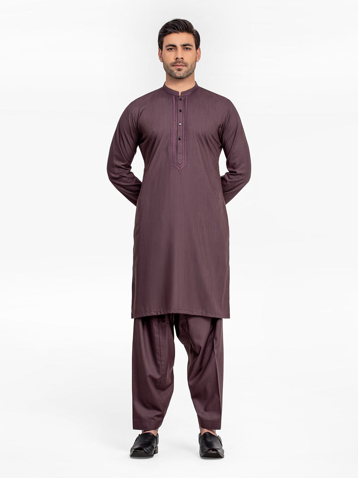 Men's Kurta Shalwar EA2441078 - Salai - Edenrobe 