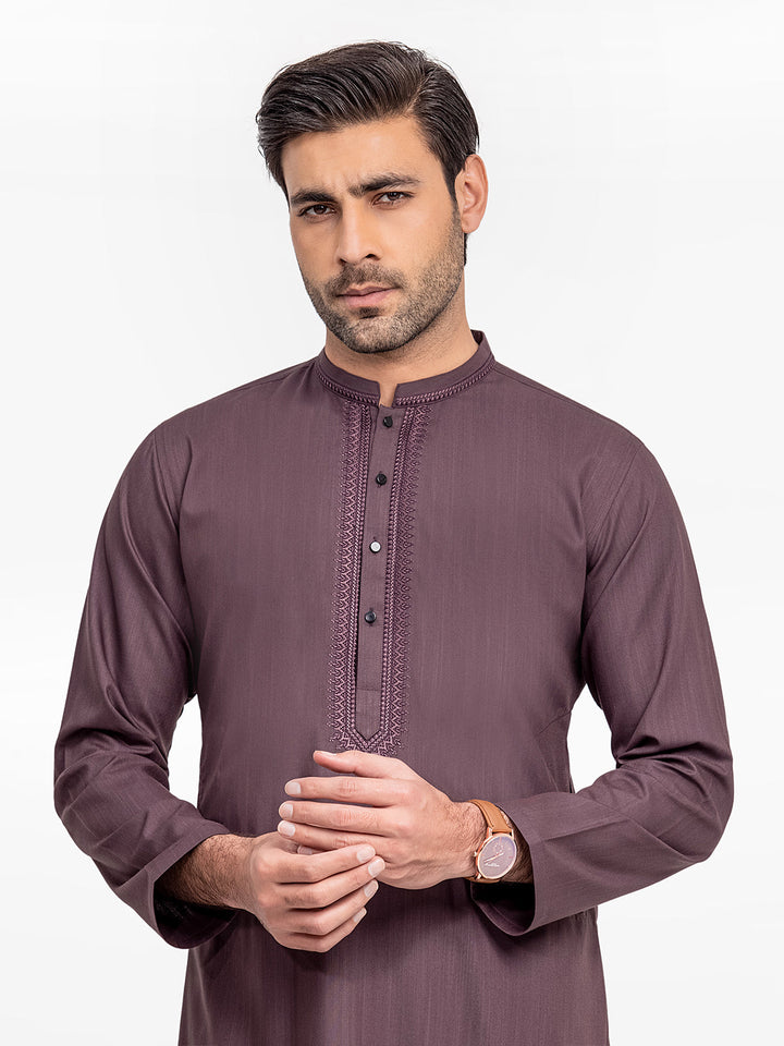 Men's Kurta Shalwar EA2441078 - Salai - Edenrobe 