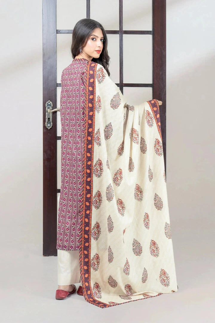 Khas Stitched Linen 3 Piece A-17 - Salai - Khas Winter RTW 2025 